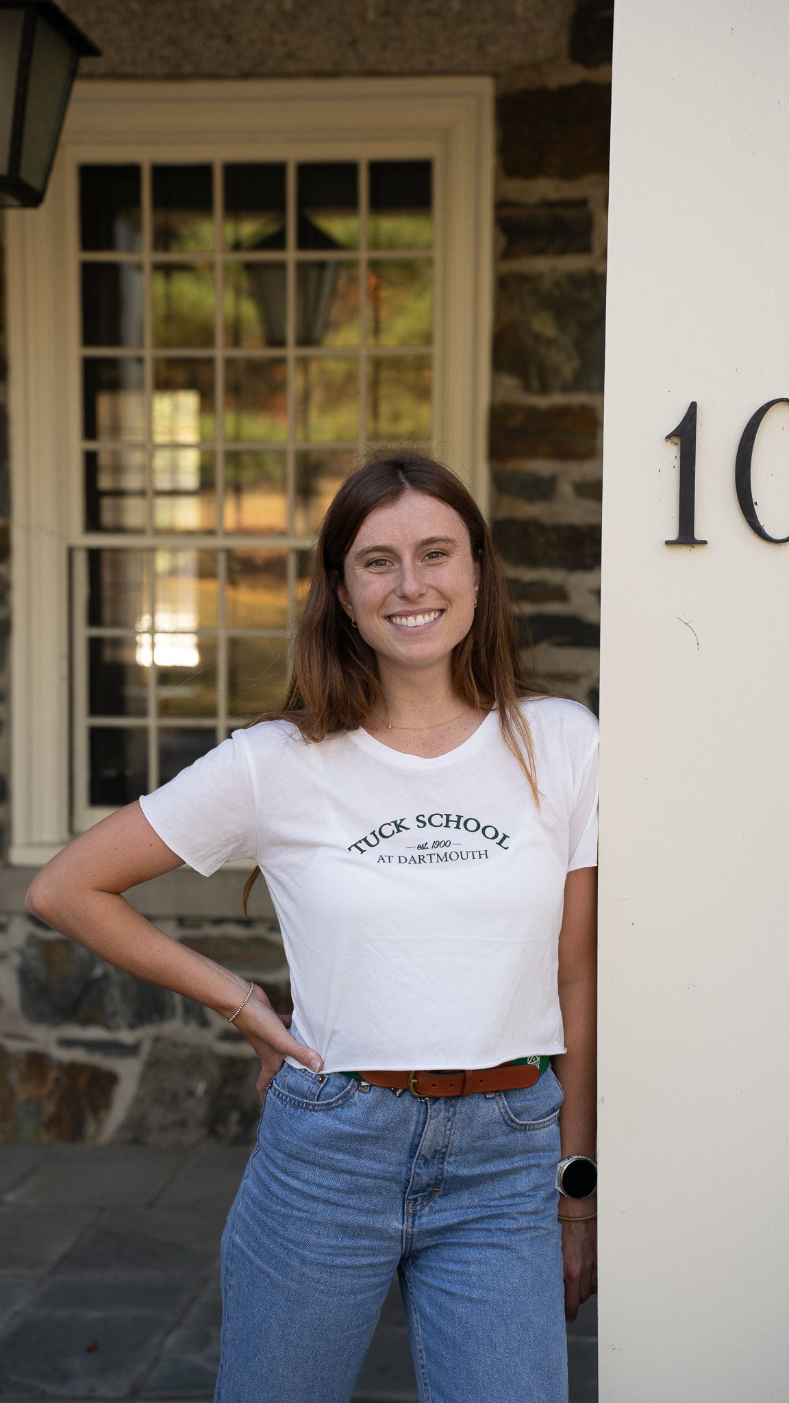 Tuck School Cropped T-Shirt