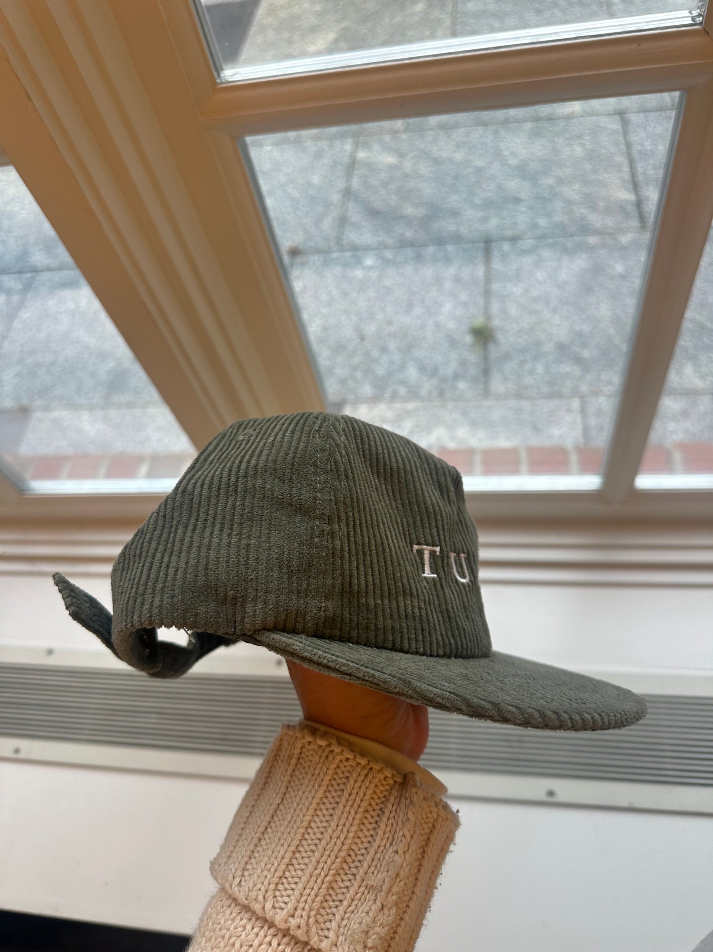 Tuck Green Corduroy Hat