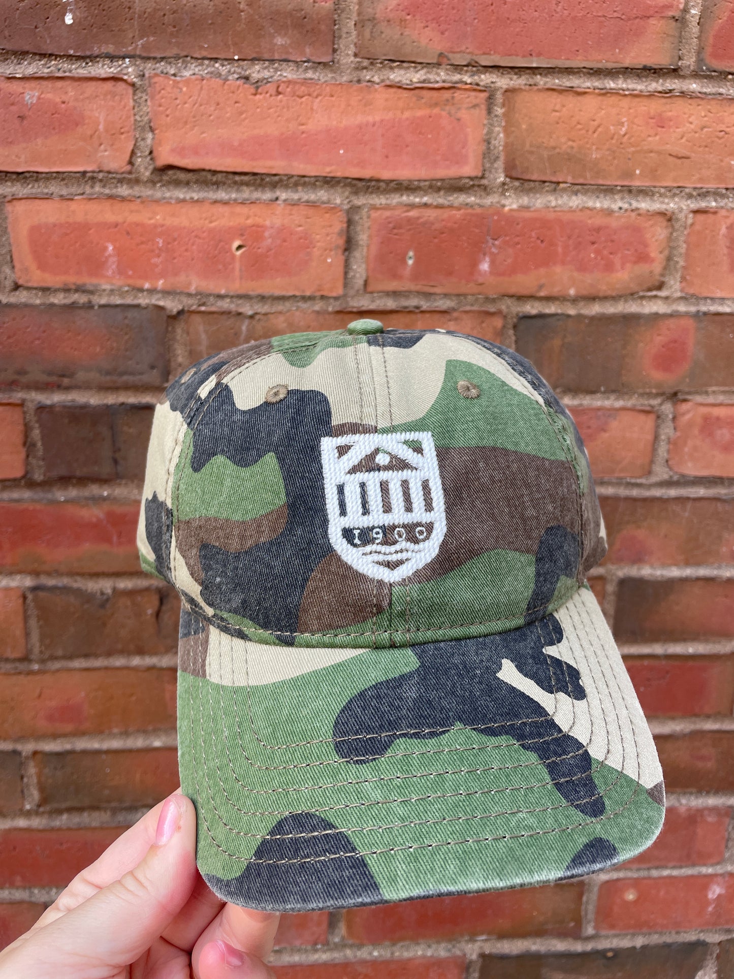 Harding Lane Needlepoint Shield Hat