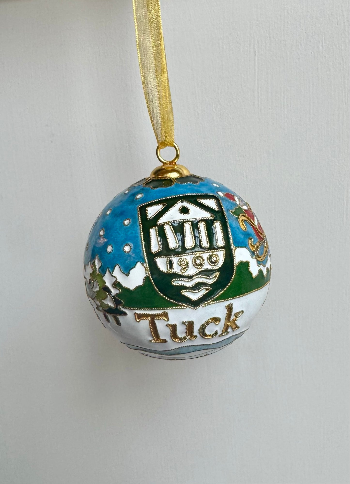 Hand-Painted Glass Ball Ornament