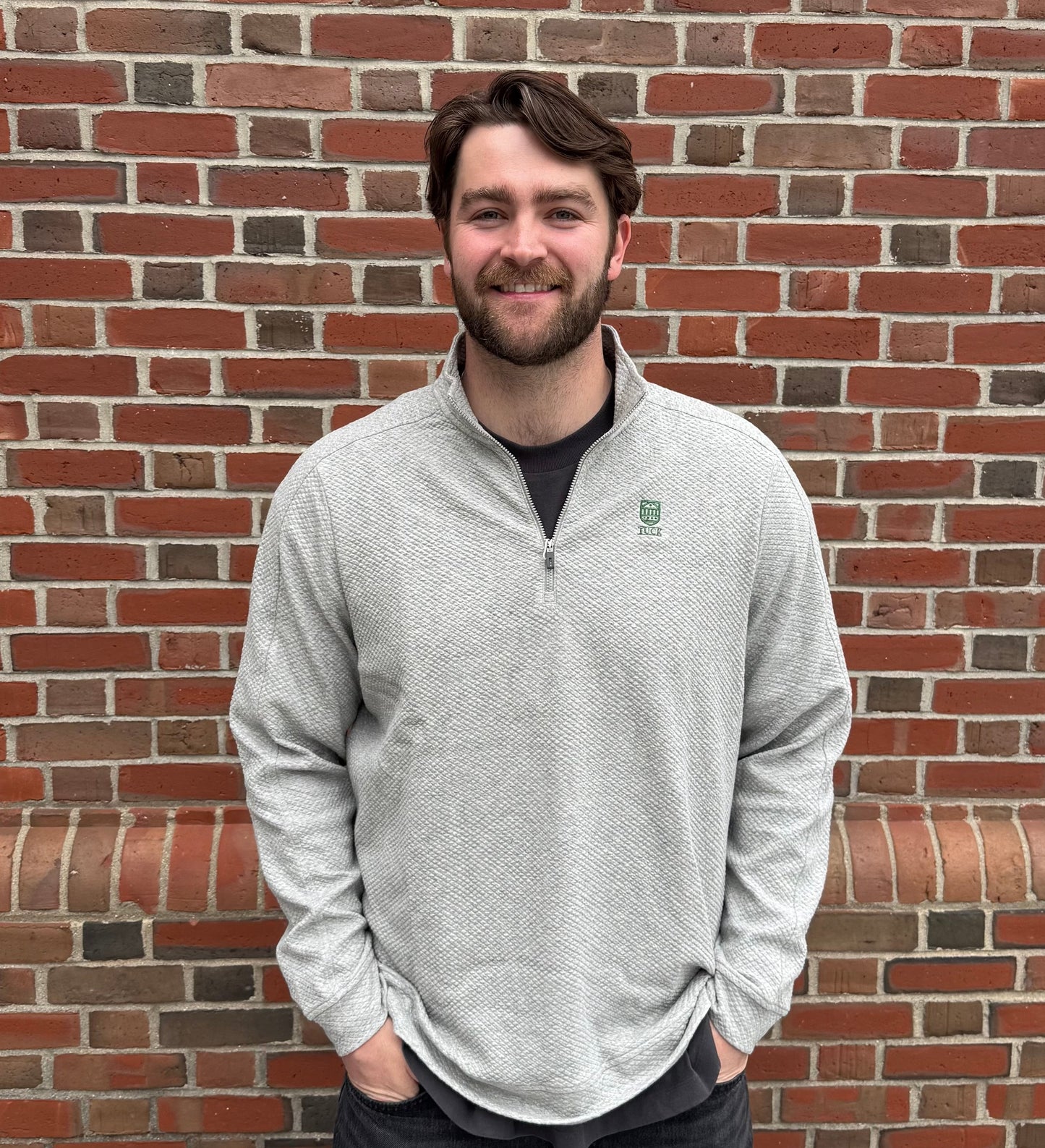 Textured Quarter-Zip Pullover