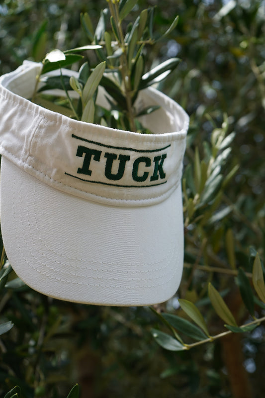 White Tuck Visor