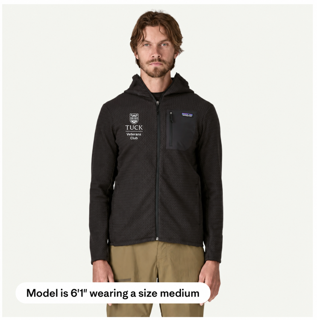 Veterans Patagonia Men's R1 Air Fleece Full-Zip Hoody