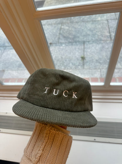 Tuck Green Corduroy Hat