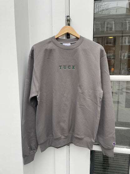 Tuck Embroidered Crewneck