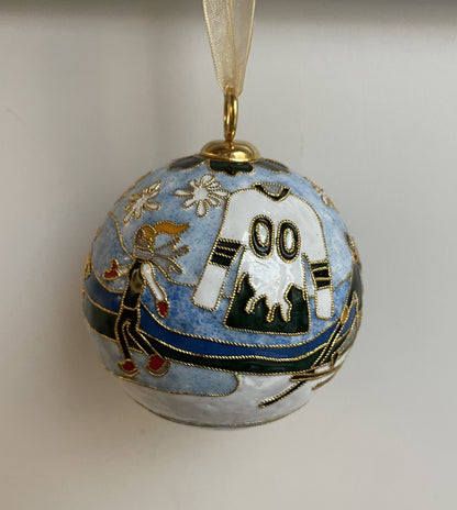 Hand-Painted Occom Pond Glass Ball Ornament
