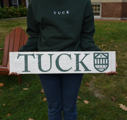 Customizable Tuck + Shield Wooden Sign