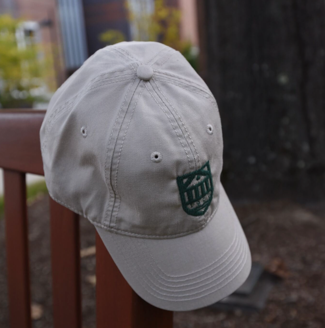 Harding Lane Needlepoint Shield Hat (Stone)