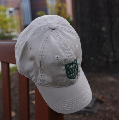 Harding Lane Needlepoint Shield Hat (Stone)