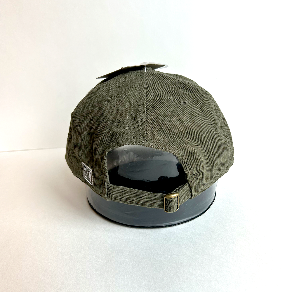 Corduroy Tuck Hat (Olive Green)